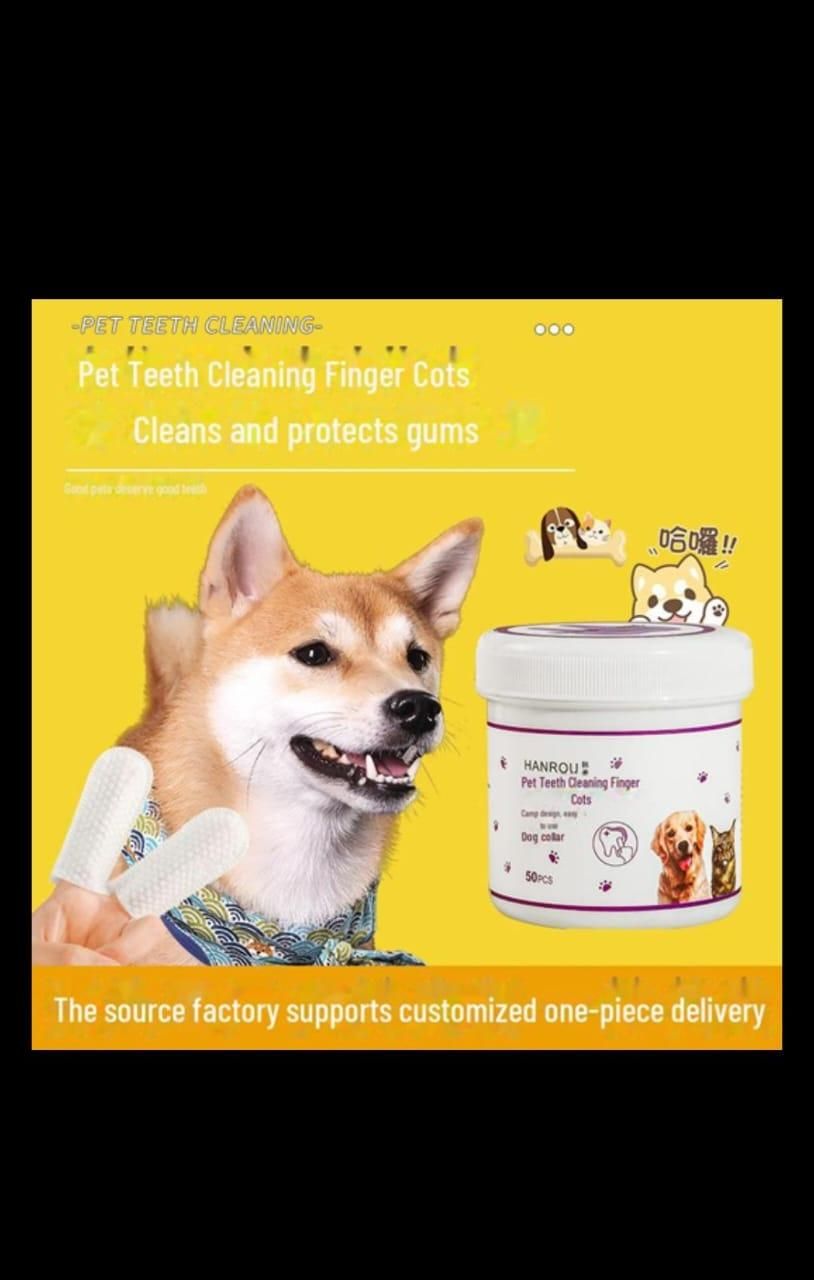 PawDent Disposable Wipes, CleanPaws Dental Finger Wipes.