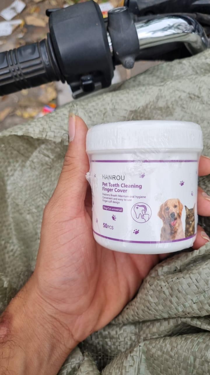 PawDent Disposable Wipes, CleanPaws Dental Finger Wipes.