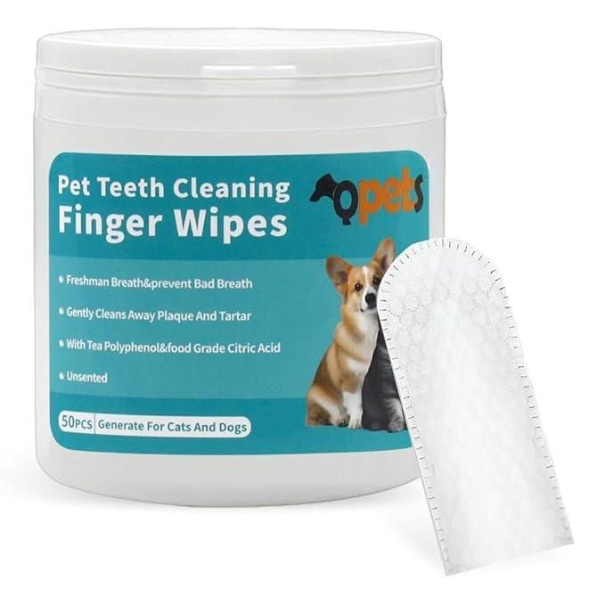 PawDent Disposable Wipes, CleanPaws Dental Finger Wipes.