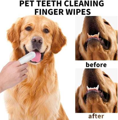 PawDent Disposable Wipes, CleanPaws Dental Finger Wipes.