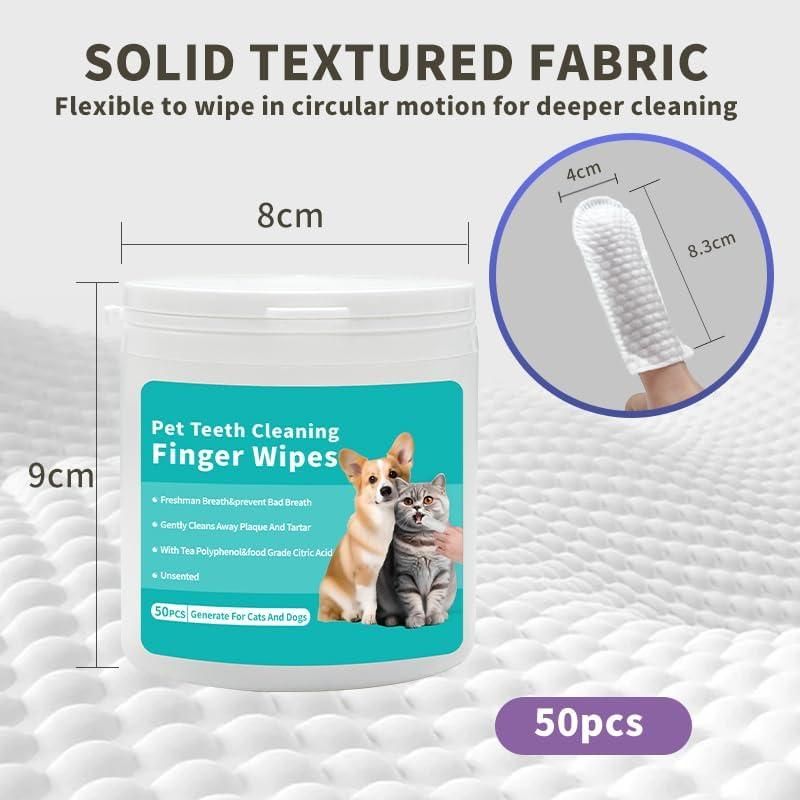PawDent Disposable Wipes, CleanPaws Dental Finger Wipes.
