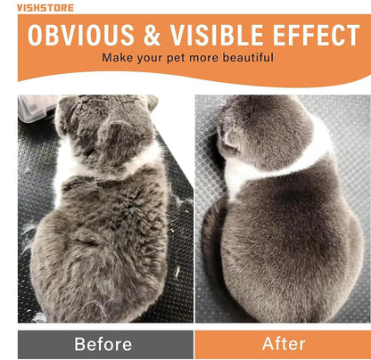 Steam-Infused Pet Grooming Brush, USB Rechargeable Steam Pet Brush.
