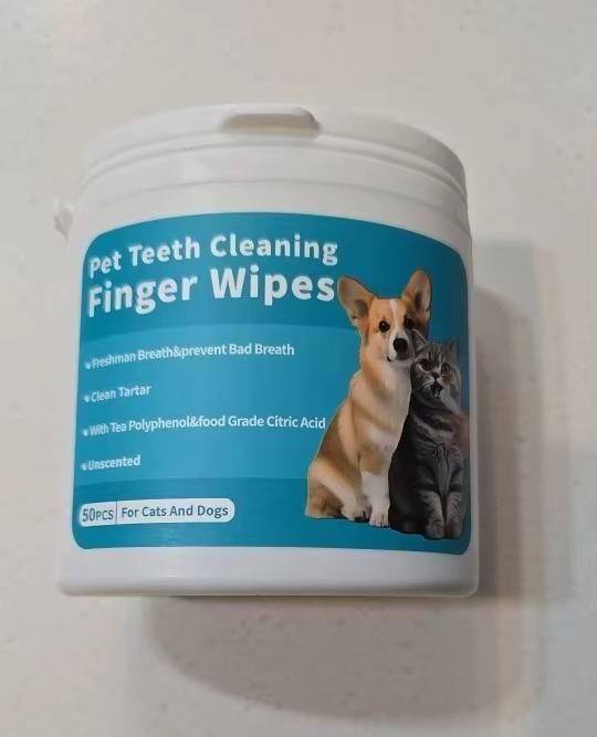 PawDent Disposable Wipes, CleanPaws Dental Finger Wipes.