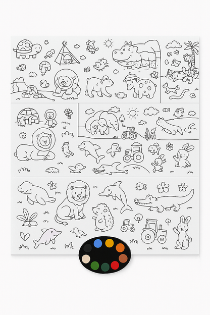 BlushMint Creative Canvas Paper Roll,  ArtRoll DIY Drawing Paper,  ColorMe Drawing Paper Roll.