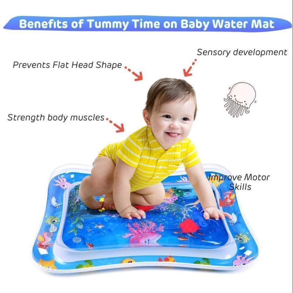 BlushMint Water Splash Play Mat for Babies, Leakproof Baby Water Play Mat